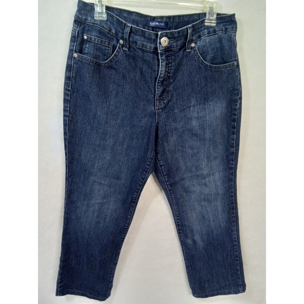 Bandolino Mandie Straight leg Women's‎ size 10 P Medium Wash Blue Denim jeans